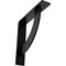 Ekena Millwork Bulwark Steel Bracket, Powder Coated Black 2"W x 10"D x 10"H BKTM02X10X10BUPBL - alternate 1